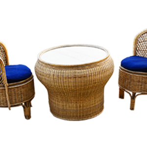 Rattan Chair with Stylish Table