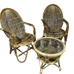 Rattan Deepak Chair Table