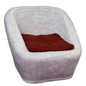 Cane/Rattan Boxy Sofa