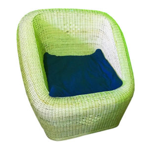 Cane/Rattan Boxy Sofa