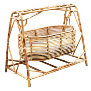 Rattan Baby Cradle