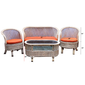 Cane/Rattan Sofa Set