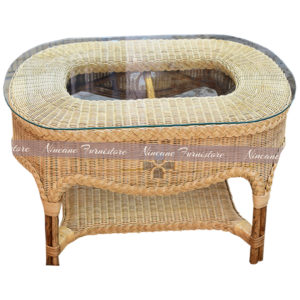 Cane/Rattan Wicker Table