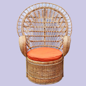 Cane/Rattan Throne