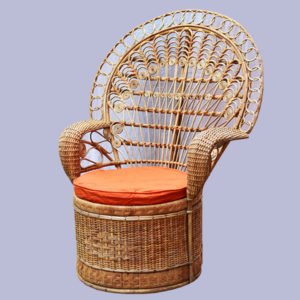 Cane/Rattan Throne