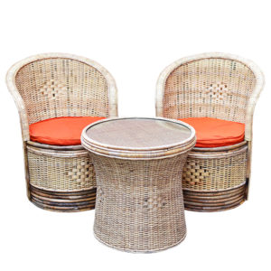 Cane/Rattan wicker Chair/table set