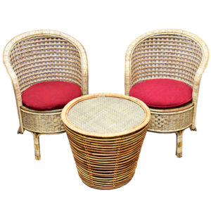 Cane/Rattan Chair Set