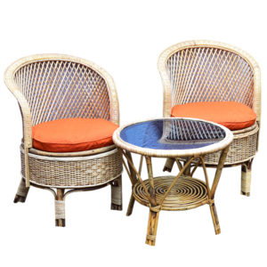 Cane/Rattan Chair Set