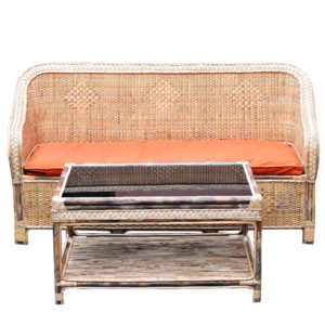 Rattan/Cane Couch Set