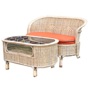 Rattan/Cane Couch Set