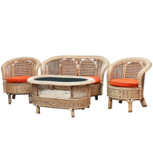 Rattan/Cane Sofa Set
