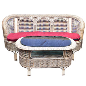 Cane/Rattan Couch Set