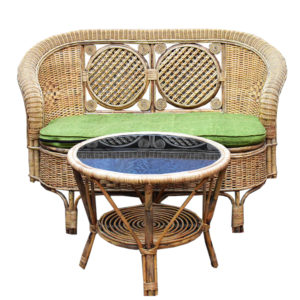 Cane/Rattan Couch Set