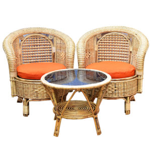 Cane/Rattan Chair Set
