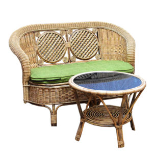 Cane/Rattan Couch Set