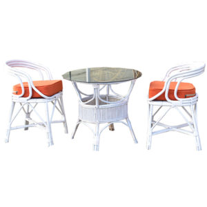 Rattan/Cane Chair Set