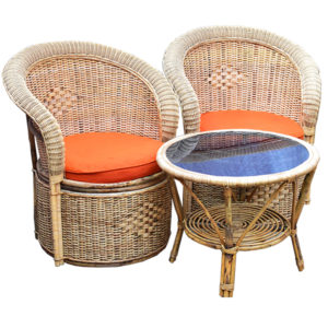 Cane/Rattan Chair Set