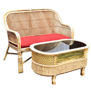 Rattan/Cane Couch Set
