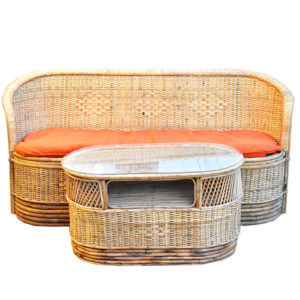 Rattan/Cane Couch Set