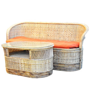 Rattan/Cane Couch Set