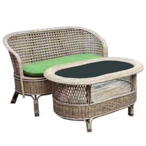 Cane/Rattan Couch Set