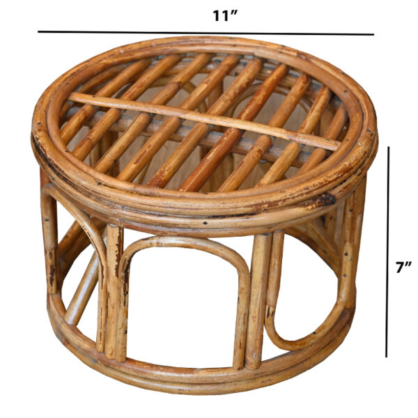 rattan bamboo stool