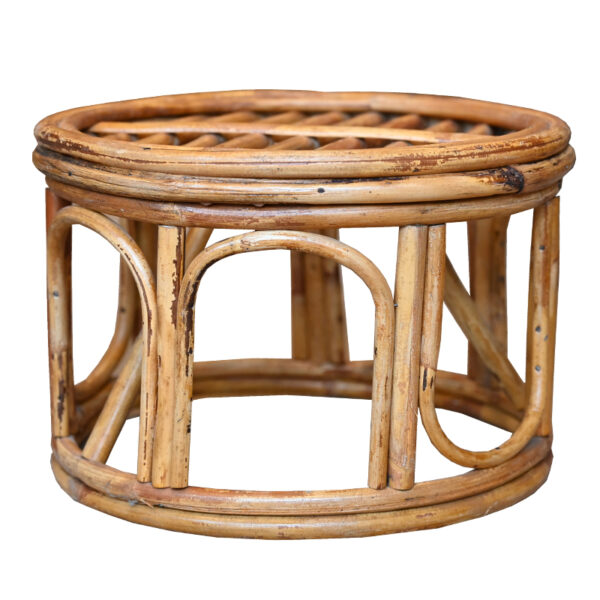 rattan bamboo stool