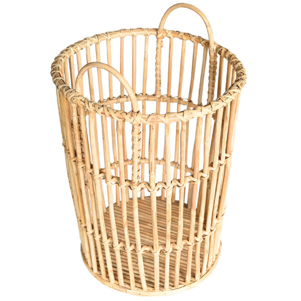 rattan laundry bin