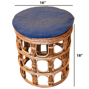 Big Rattan Stool