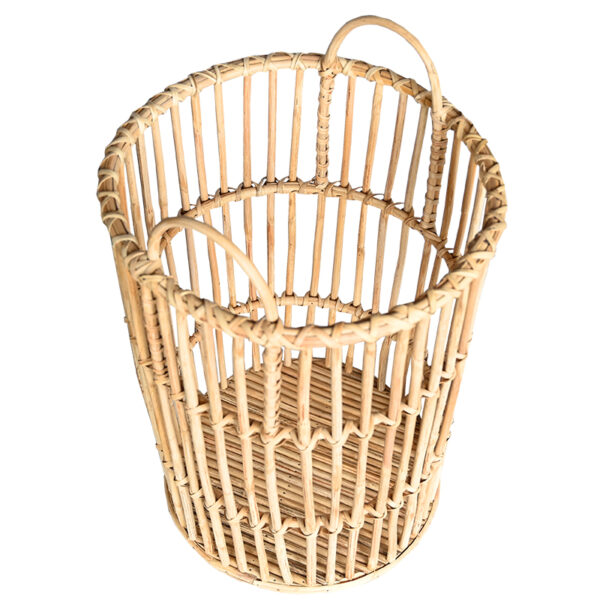 rattan laundry bin