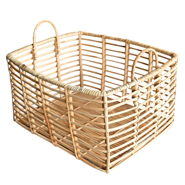 rattan laundry bin