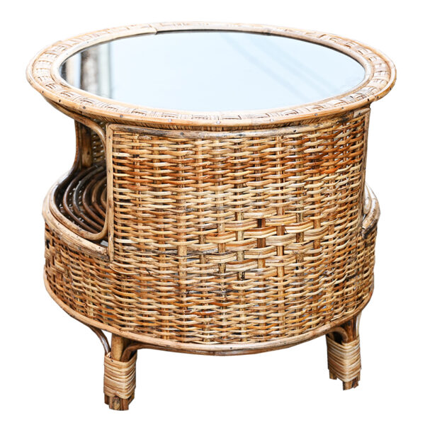 rattan wicker table