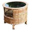 rattan wicker table