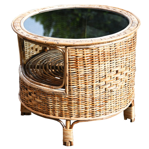 rattan wicker table