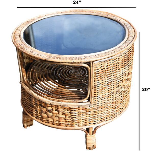 rattan wicker table